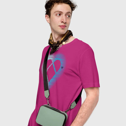 Empower Your Style with CRiZ AMOR's Fucsia Pink Tee