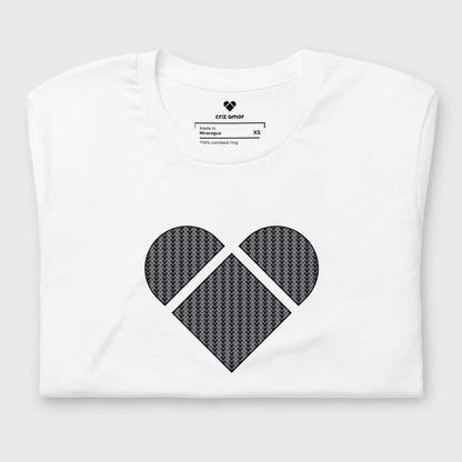 Gender-Neutral Lovogram Heart Logo Tee from Amor Primero Collection