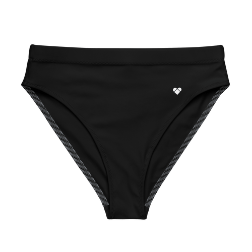 Black High-Waisted Bikini Bottom | Women