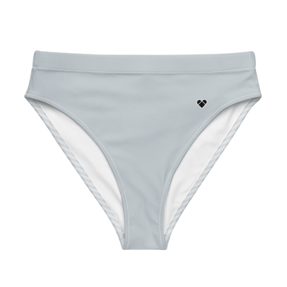 Gray Lovogram High-Waisted Bikini Bottom, Women