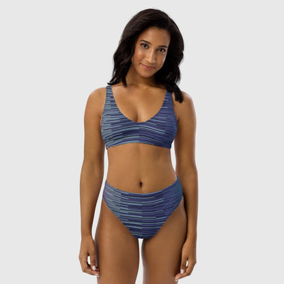 Limited Edition Slate Blue Periwinkle Mint Bikini - Stand Out on the Shore