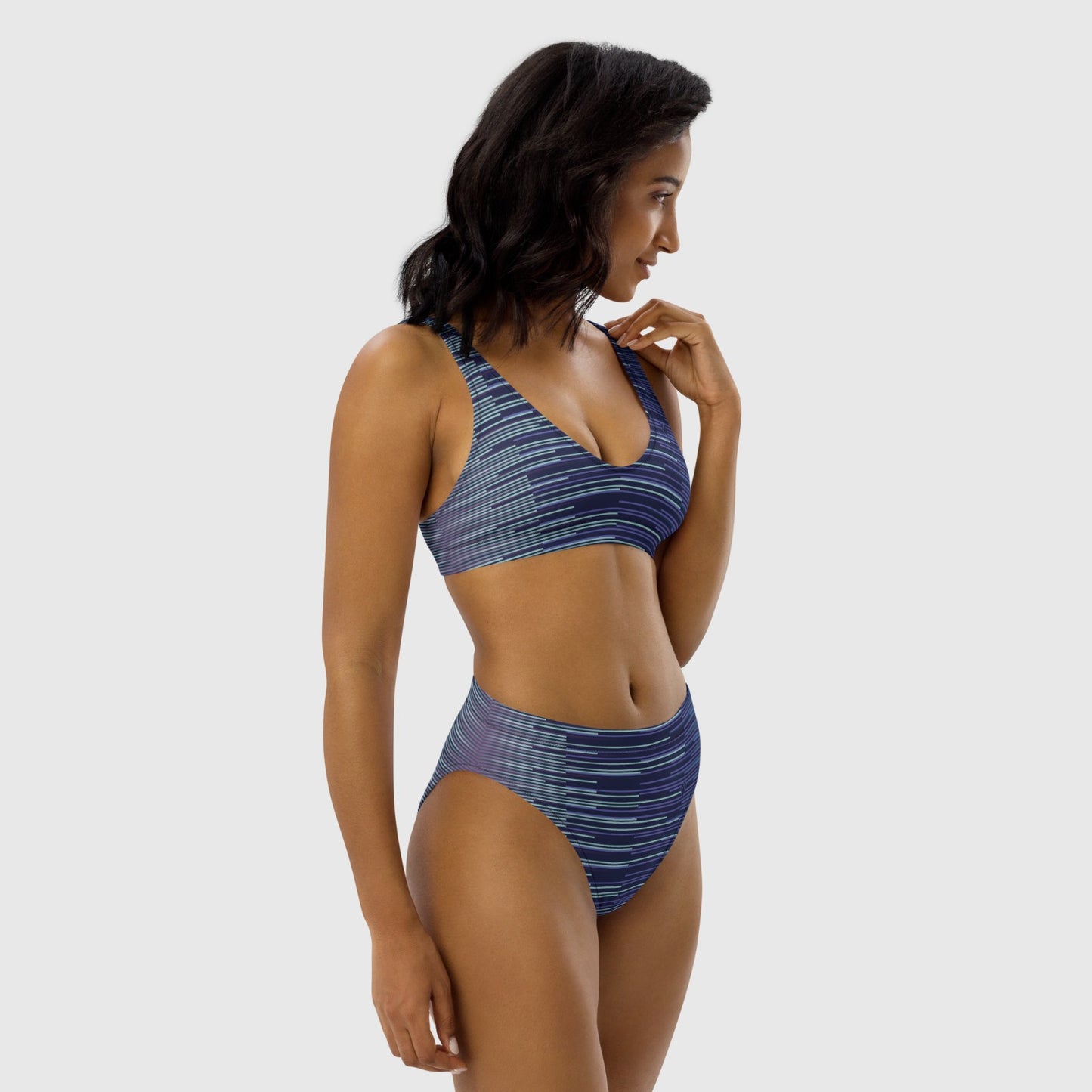Periwinkle and Mint Gradient Bikini - Exclusive Women's Swimwear