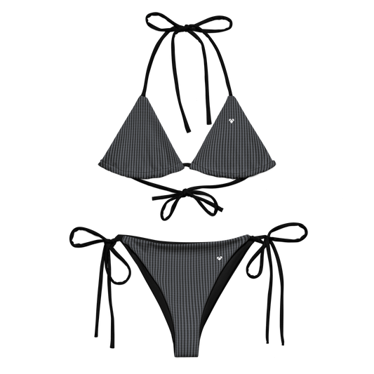 Black Lovogram Geometric Heart Bikini from CRiZ AMOR