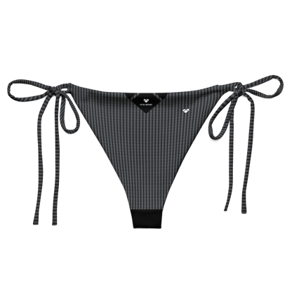 Black Heart Lovogram Bikini Bottoms - Empowering Women's Swimwear