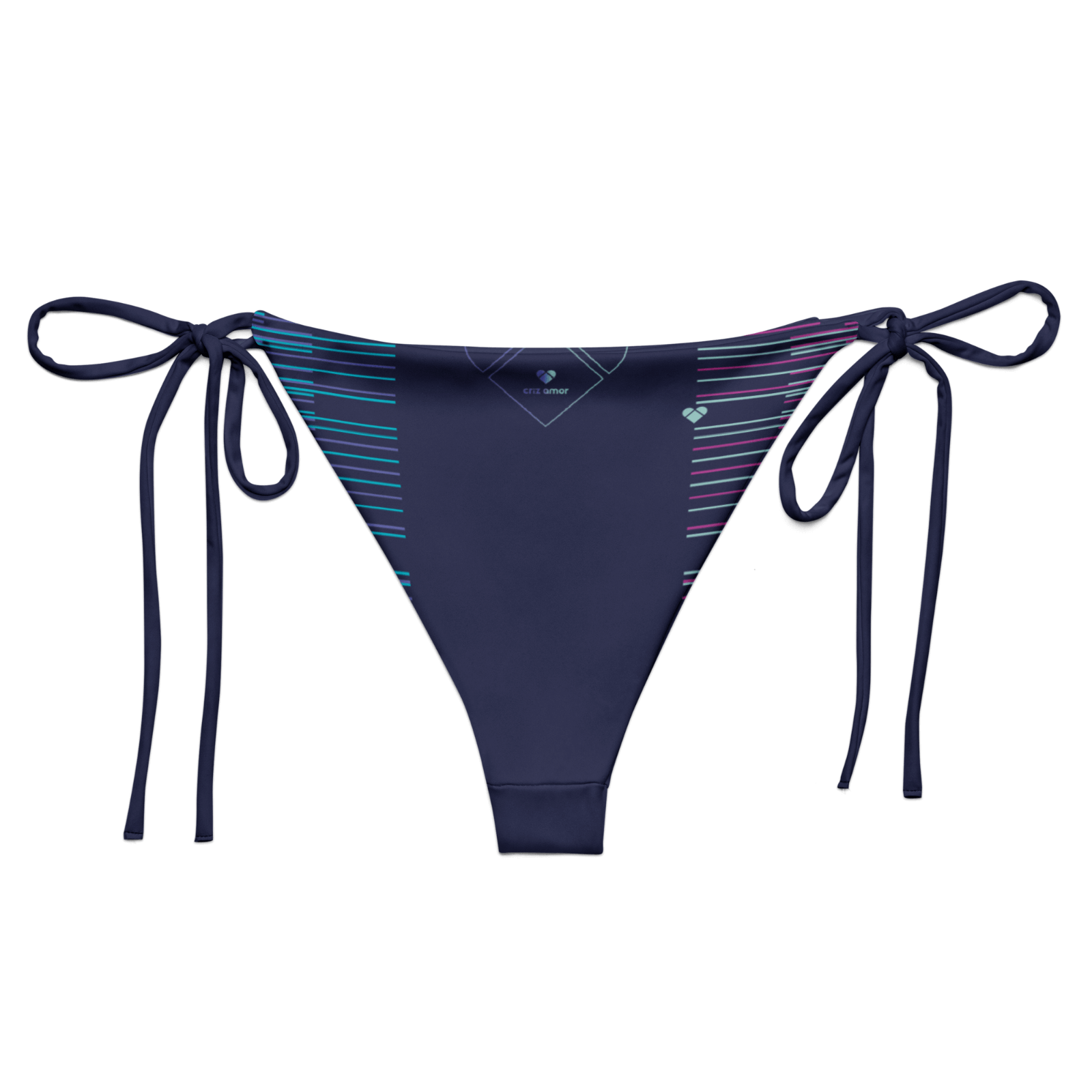 Women's Swimwear: Vibrant Slate Blue Bikini Bottom by CRiZ AMOR