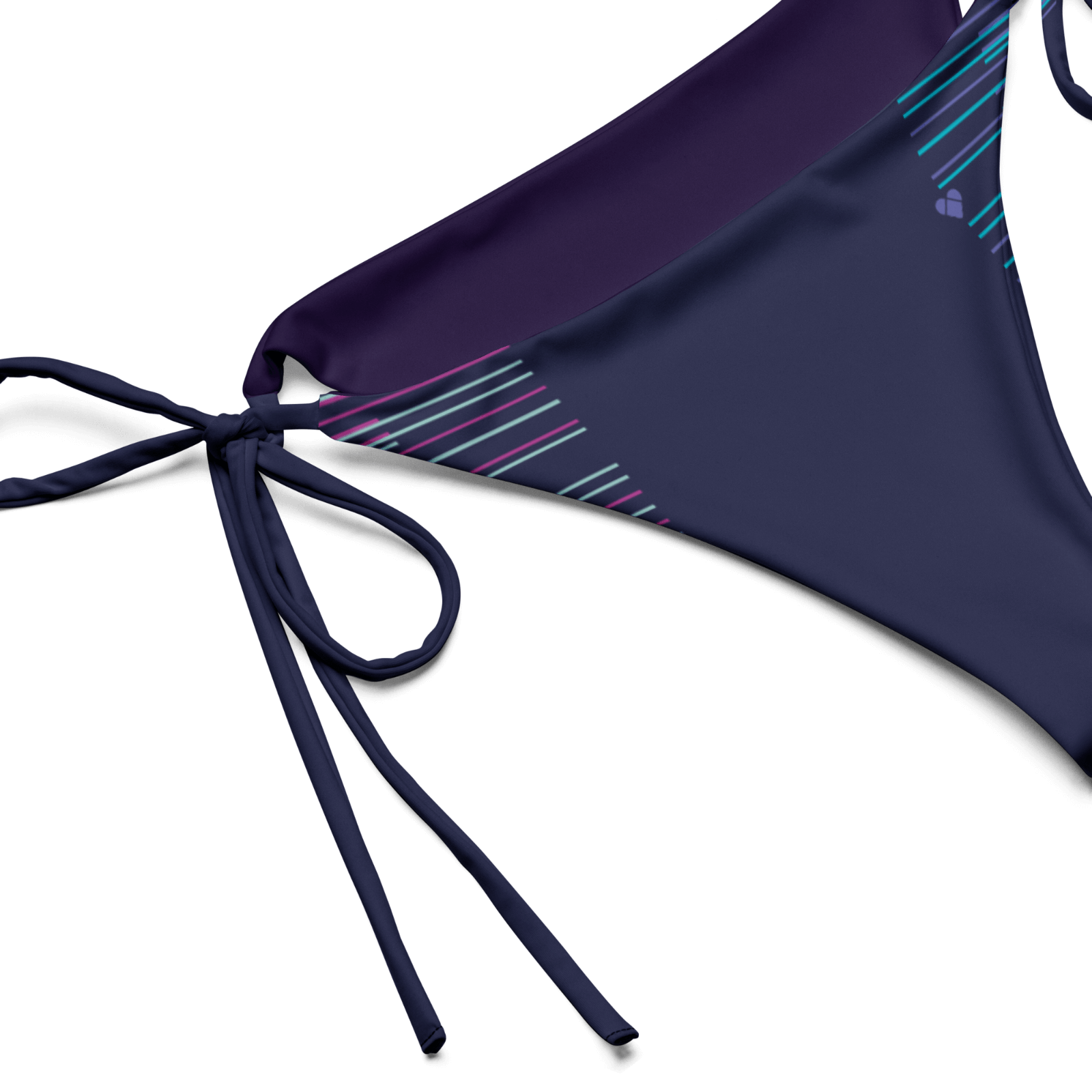 Gradient Striped Bikini Bottom with UPF 50+ Protection