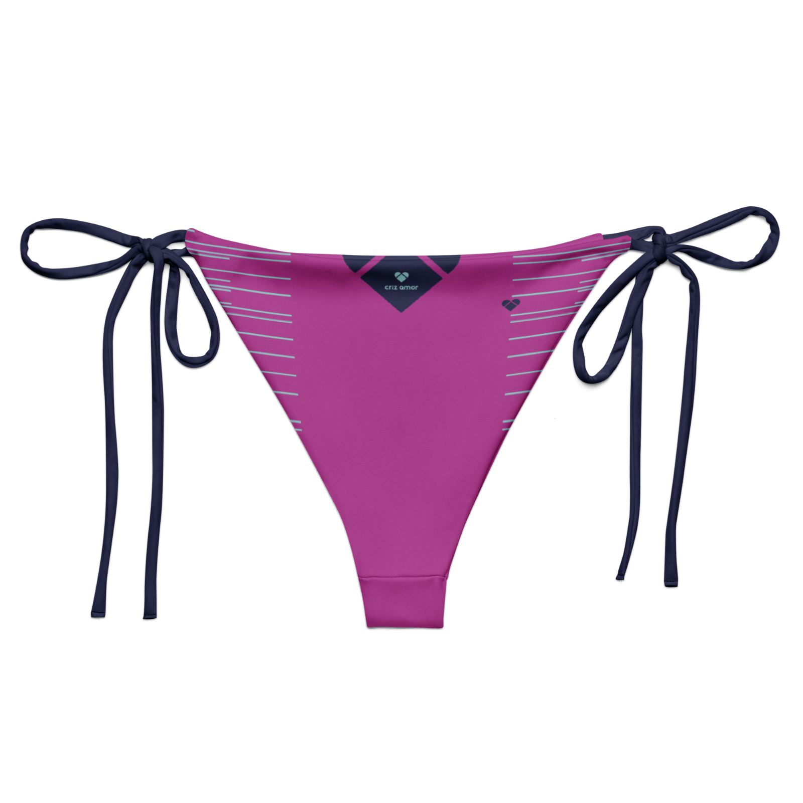 Feminine Beachwear, Fucsia Pink Bikini Bottom, Empowering Amor Dual Collection