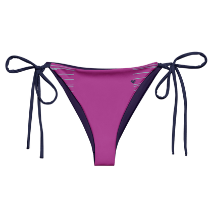 Fucsia Pink Dual String Bikini Bottom, CRiZ AMOR Women's Swimwear