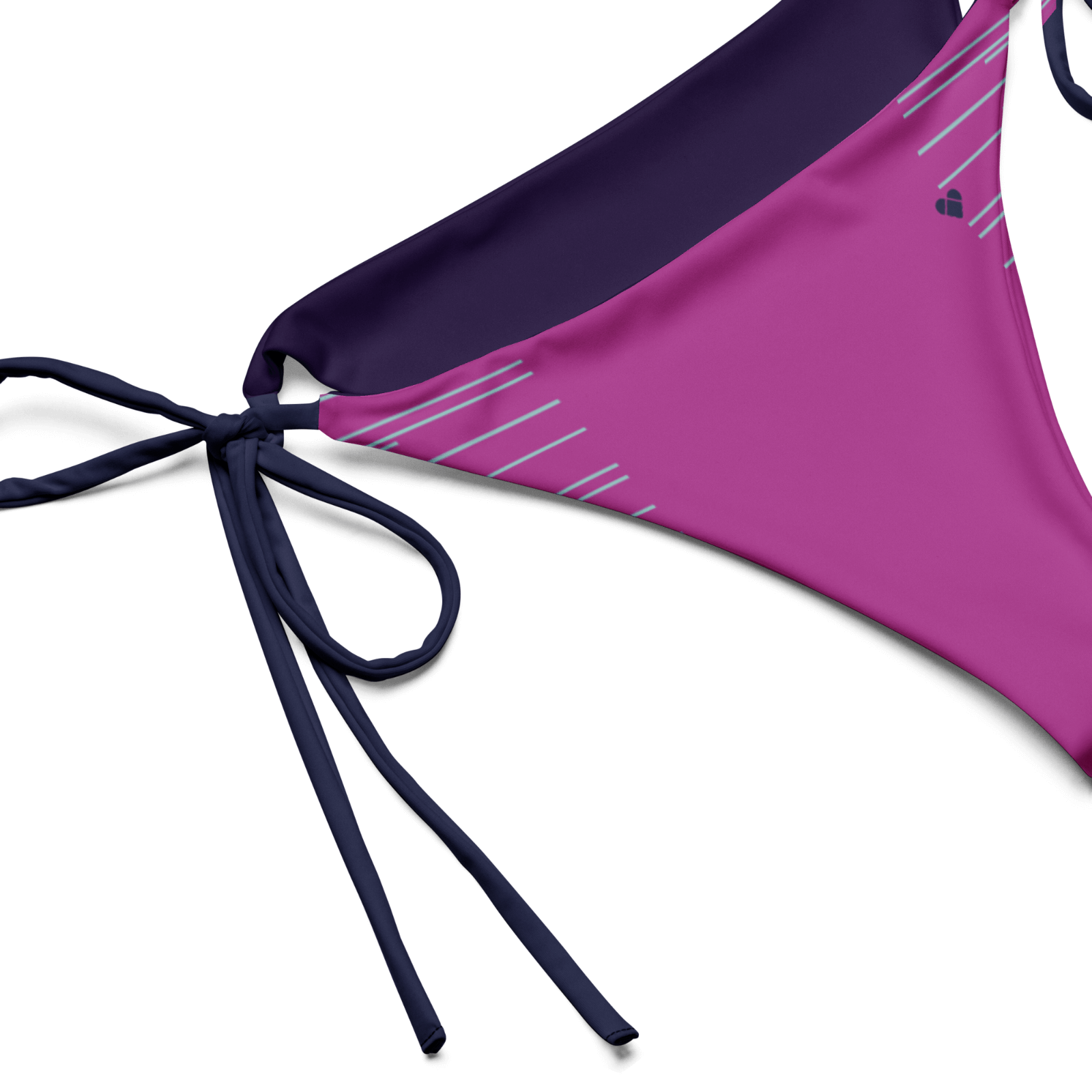Fucsia Pink Dual String Bikini Bottom, CRiZ AMOR