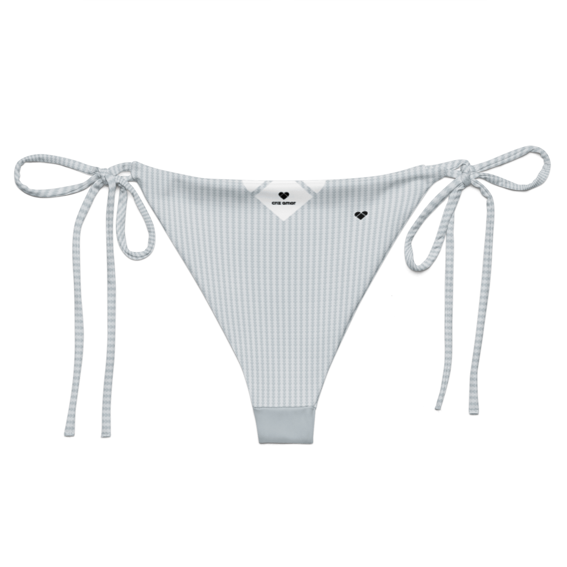 Innovative Lovogram Pattern on Gray Bikini Bottom