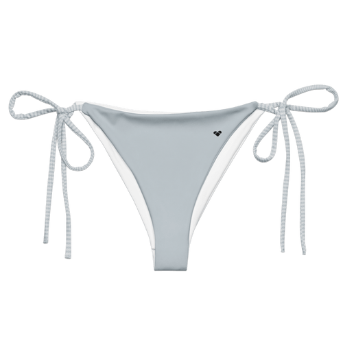 Bikini Bottom de Tiras Gris Claro | Mujer