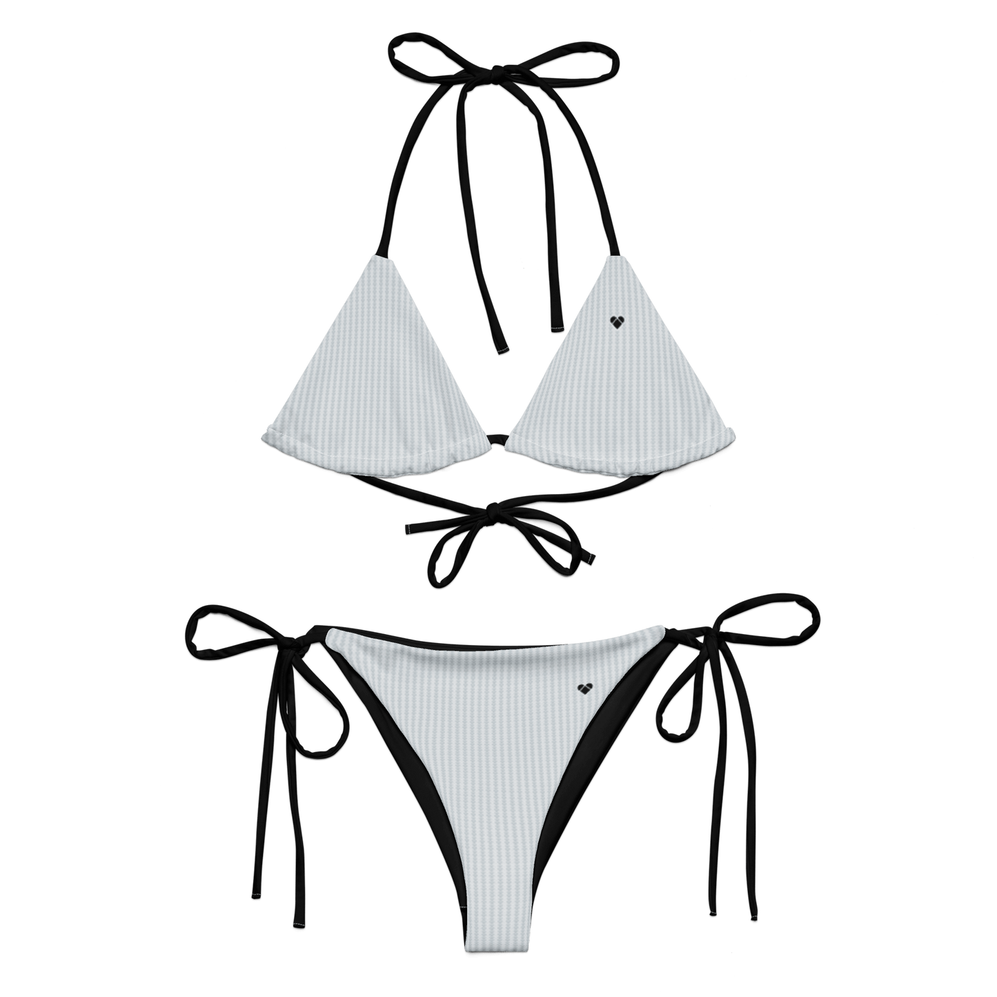 Gray Lovogram Bikini - Front View | Women's Swimwear