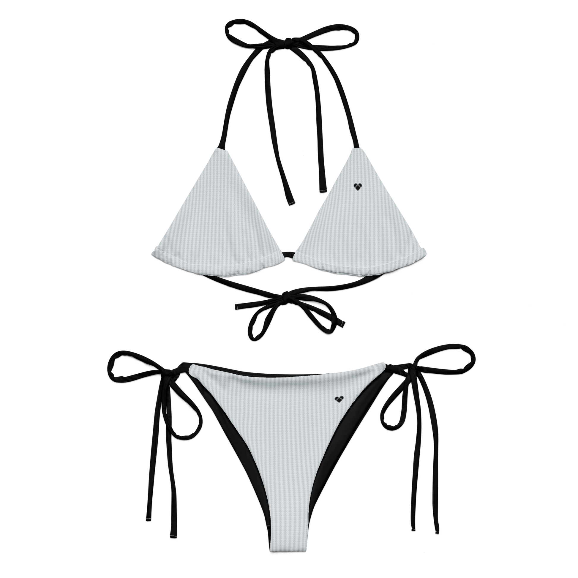 Gray Lovogram Bikini - Front View | Women's Swimwear