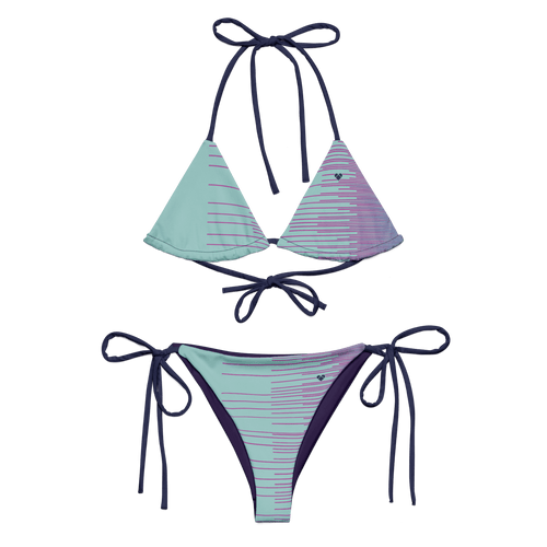 Mint Stripes Dual String Bikini | Women