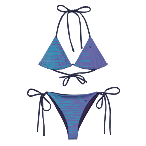 Periwinkle Stripes Dual String Bikini | Women