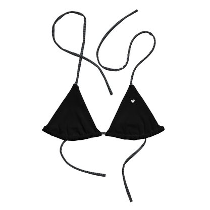 Confident Women's Black Lovogram Bikini Top by Amor Primero