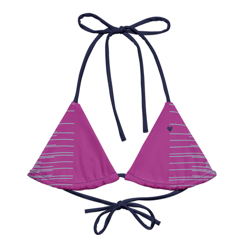 Bikini Top de Tiras Rosa Fucsia | Mujer