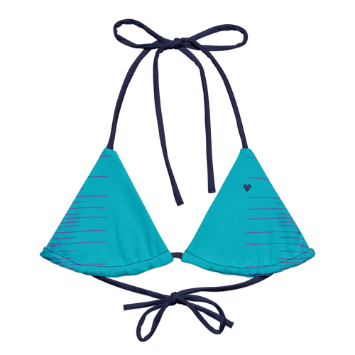 Turquoise Dual String Bikini Top | Women