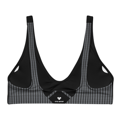 Amor Primero Capsule Collection - Lovogram Black Bikini Top for Women