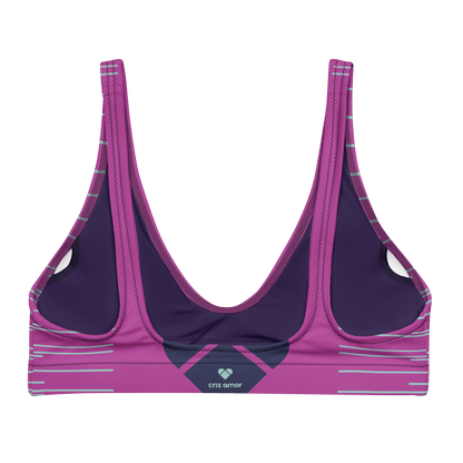 Unique Design: Fucsia Pink Dual Bikini Top from CRiZ AMOR's Collection