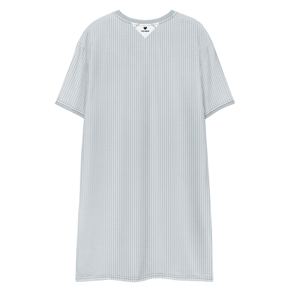 Empowering women's fashion - Lovogram Shirt Dress with geometric heart pattern - CRiZ AMOR - back view product photo