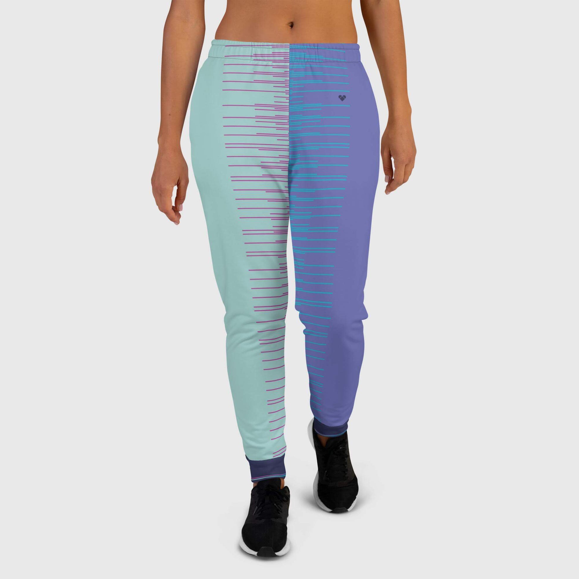 Mint & Periwinkle Joggers by CRiZ AMOR