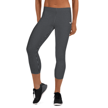 Black leggings with heart logo stripes, Amor Primero collection