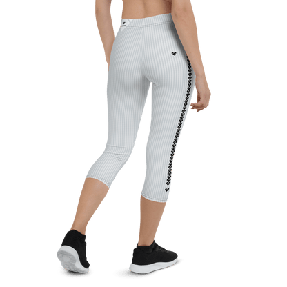 playful gray capri leggings for women