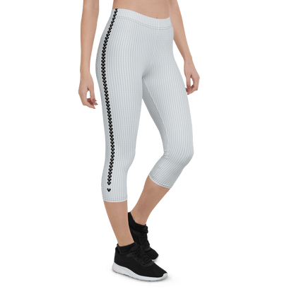 stylish heart brand capris, perfect for gym or lounge