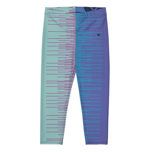 Capri Leggings Menta & Periwinkle Dual | Mujer