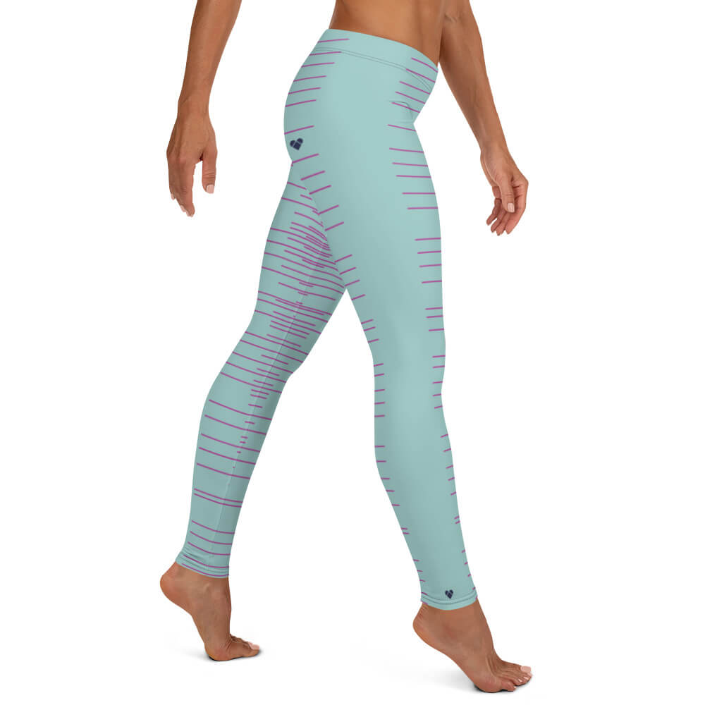 Model wearing Mint Dual Leggings - CRiZ AMOR's Amor Dual Collection