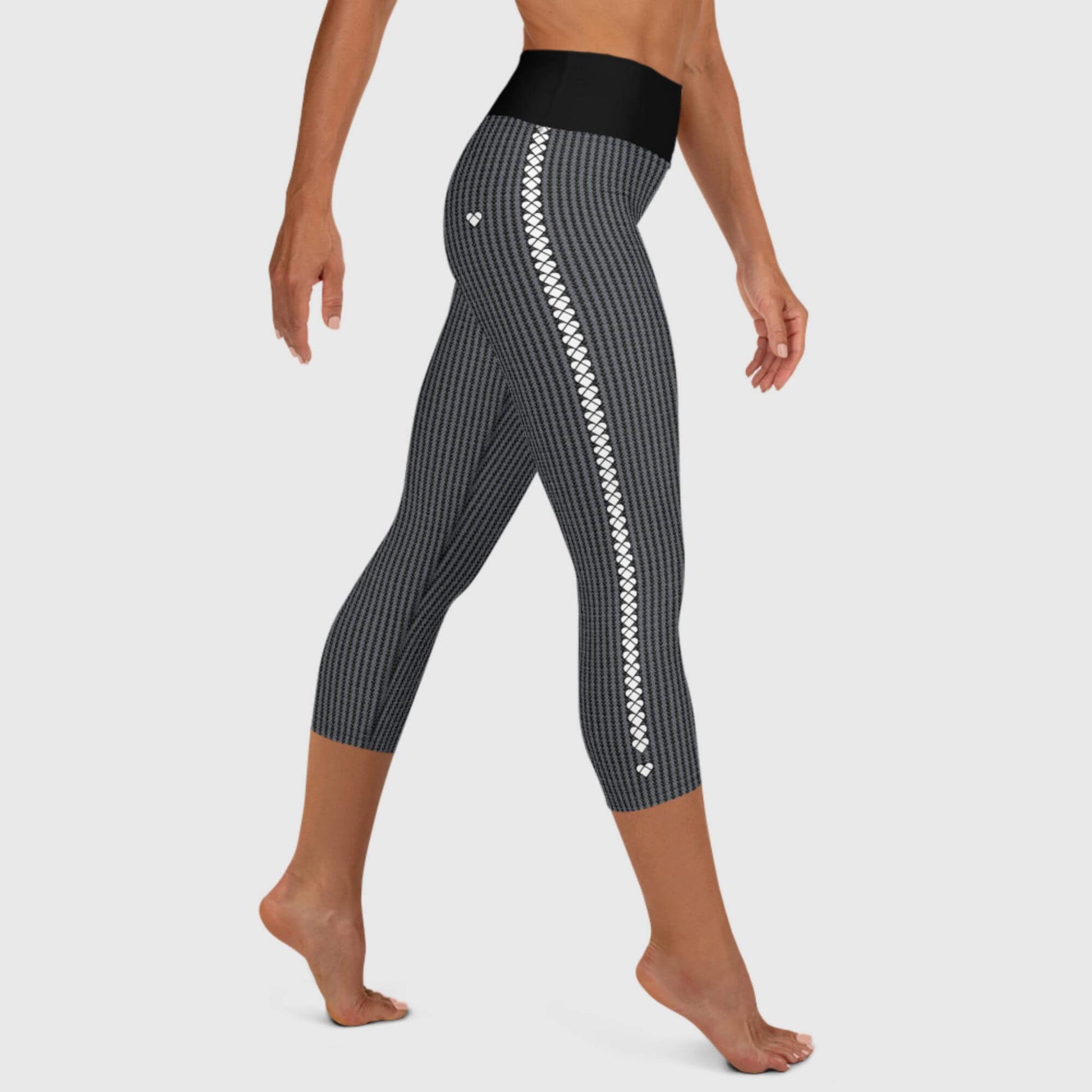 Black Lovogram Leggings for Yoga and Everyday Style