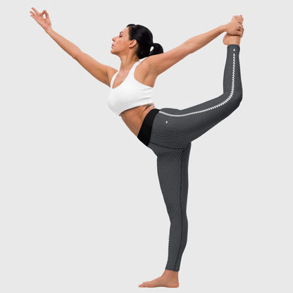 Black Lovogram Leggings for Yoga