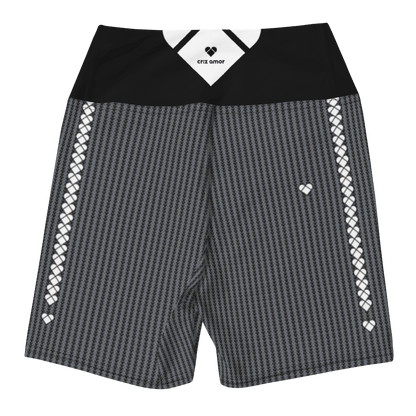 fashion-forward heart pattern leggings