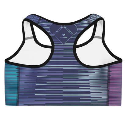 CRiZ AMOR's Amor Dual Sports Bra in Dark Slate Blue paired with Sport Shorts