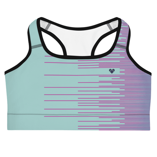 Fashionable activewear in mint and fuchsia