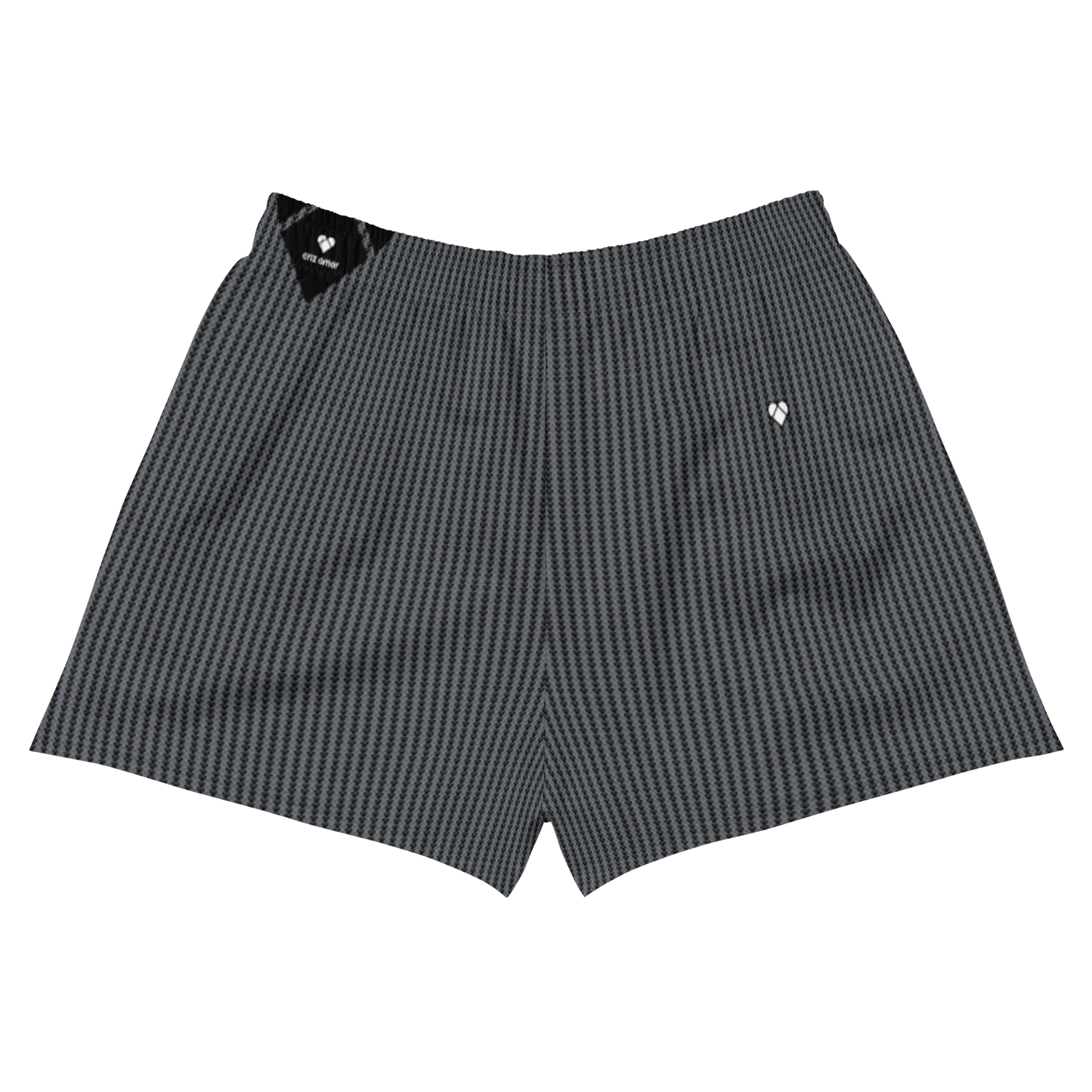 Empowering Black Lovogram Recycled Sport Shorts for Gen Z and Millennials - back view