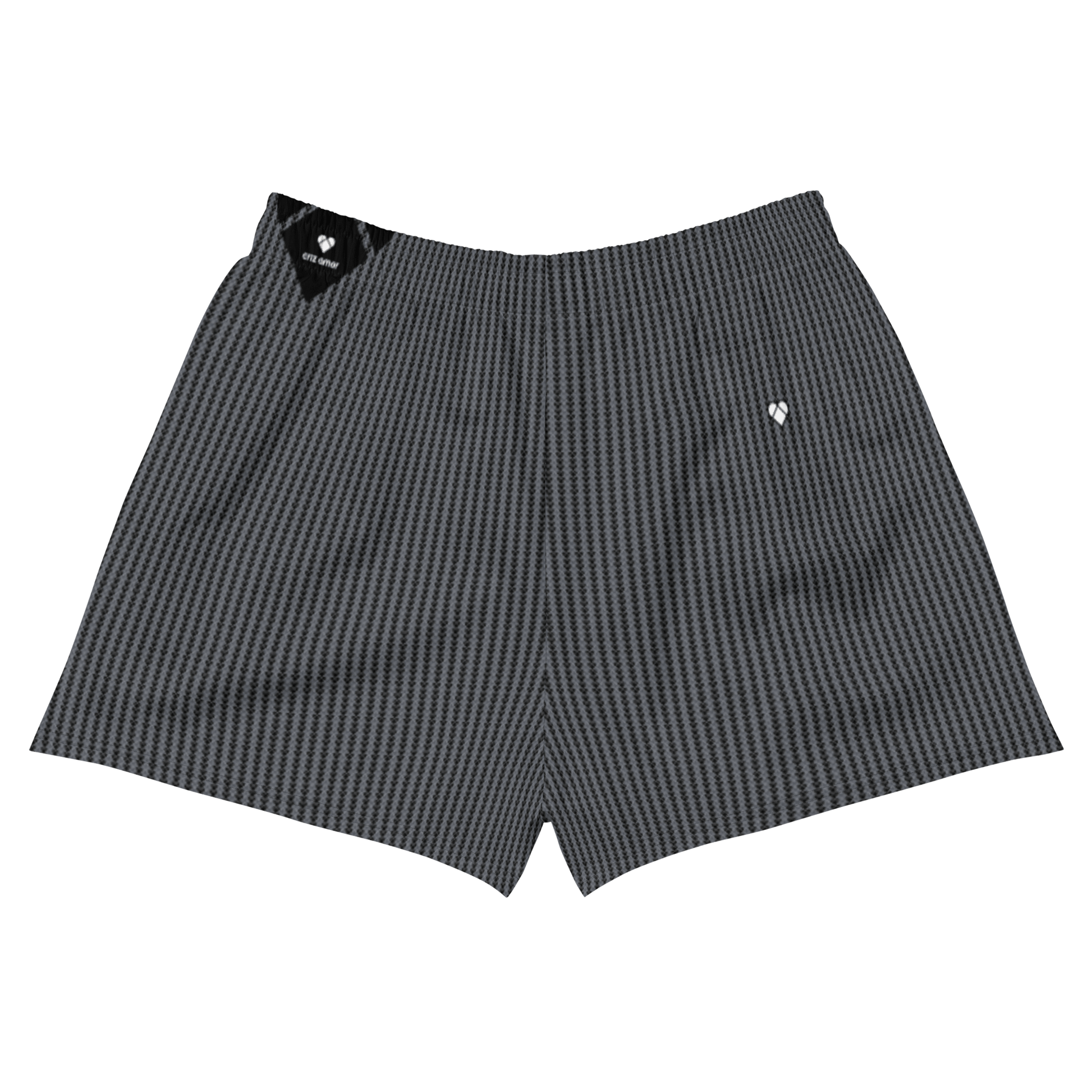 Empowering Black Lovogram Recycled Sport Shorts for Gen Z and Millennials - back view