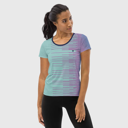 Sporty Chic: Mint Stripes Dual Sport Shirt by CRiZ AMOR