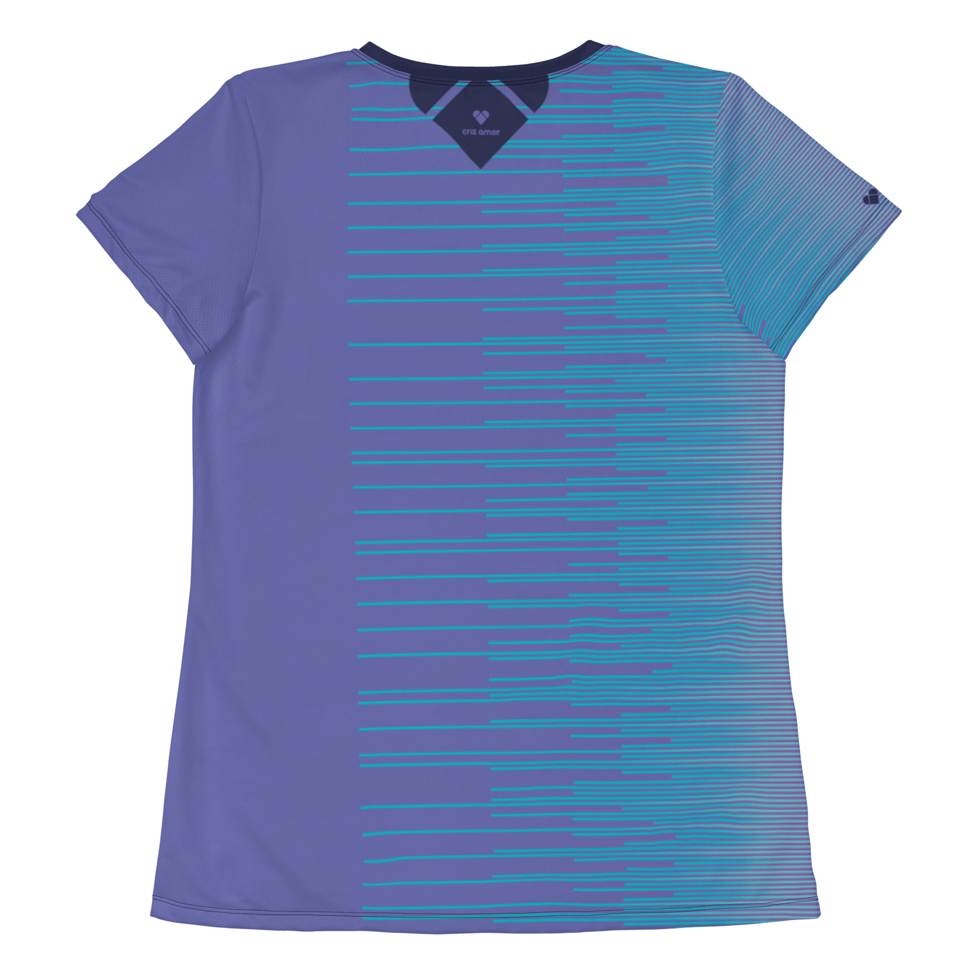 Periwinkle Stripes Dual Sport Shirt for Women