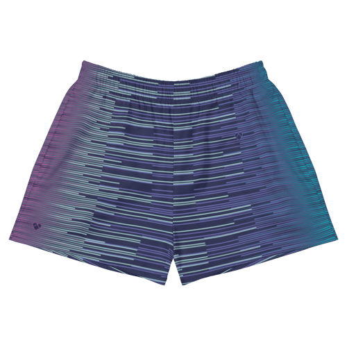 Shorts Deportivos Azul Obscuro con Rayas | Mujer