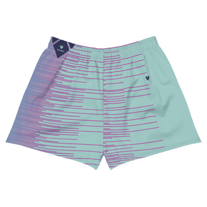 Amor Dual Collection: Mint Stripes Dual Sport Shorts