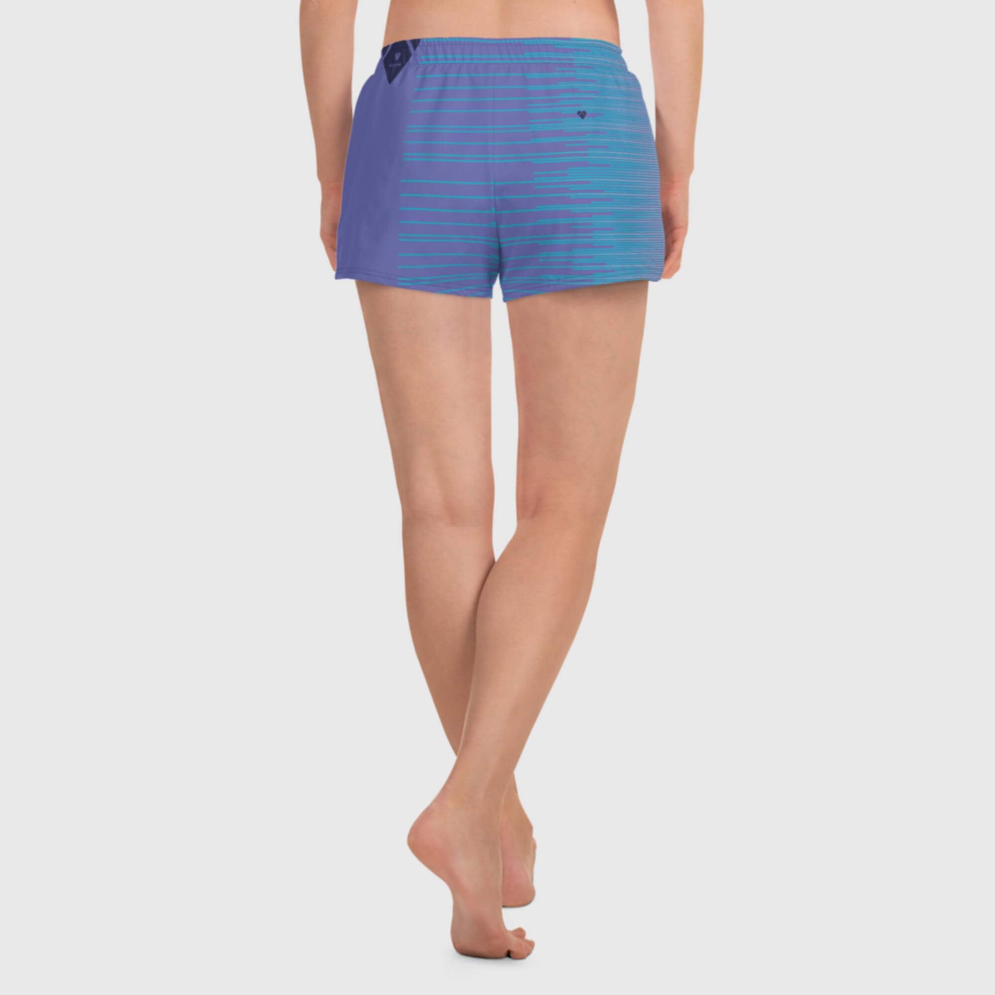 Heart Logo Sporty Shorts - CRiZ AMOR's Playful Activewear