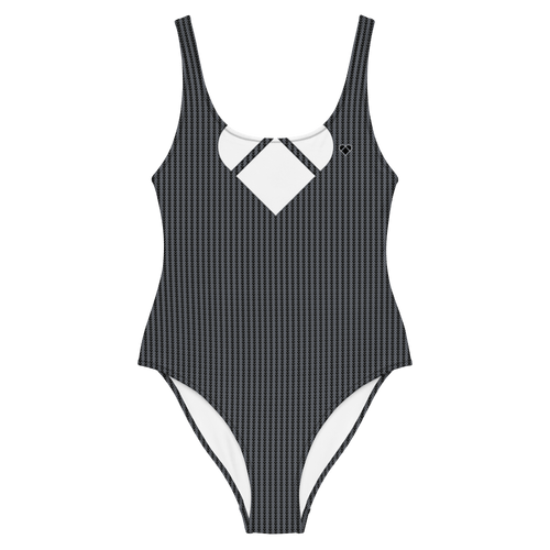 Black Lovogram Swimsuit White Heart | Women