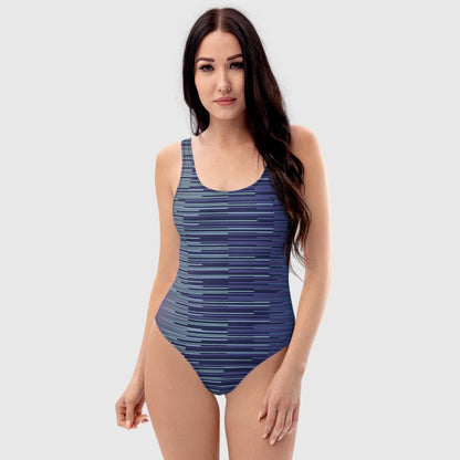 Designer Women's Beachwear - Fusion Stripes Dual Swimsuit