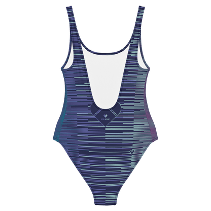 CRiZ AMOR Periwinkle Mint Fusion Swimsuit - Empowering Beach Attire