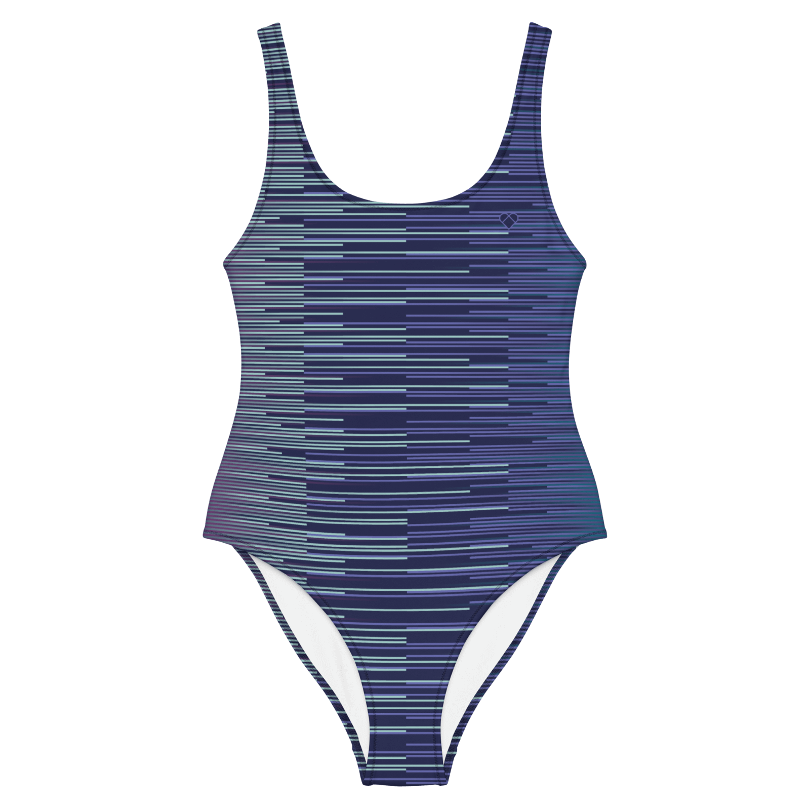 Periwinkle Mint Fusion Stripes Dual Swimsuit - Women's Beachwear