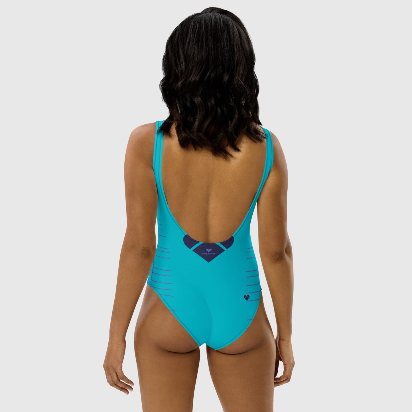 Stylish Women's Beach Apparel: Dual Swimsuit in Turquoise