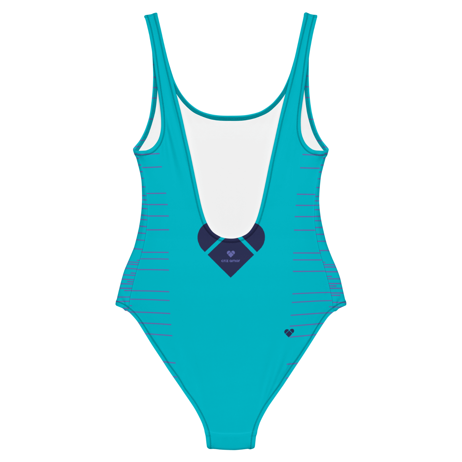 Women's Swimwear: Vibrant Turquoise Dual Swimsuit by CRiZ AMOR