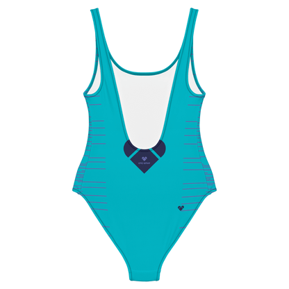 Women's Swimwear: Vibrant Turquoise Dual Swimsuit by CRiZ AMOR